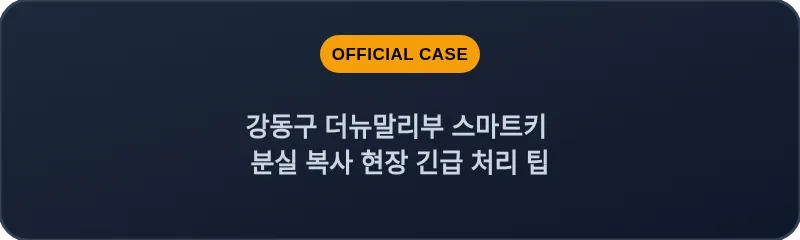 강동구 더뉴말리부 스마트키 분실 복사 현장 긴급 처리 팁