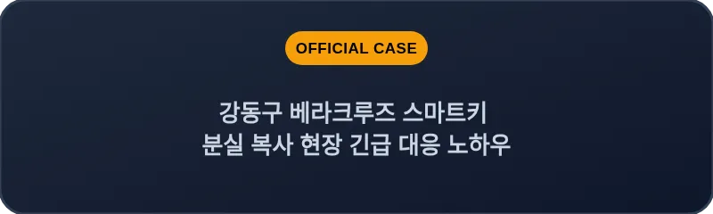 강동구 베라크루즈 스마트키 분실 복사 현장 긴급 대응 노하우